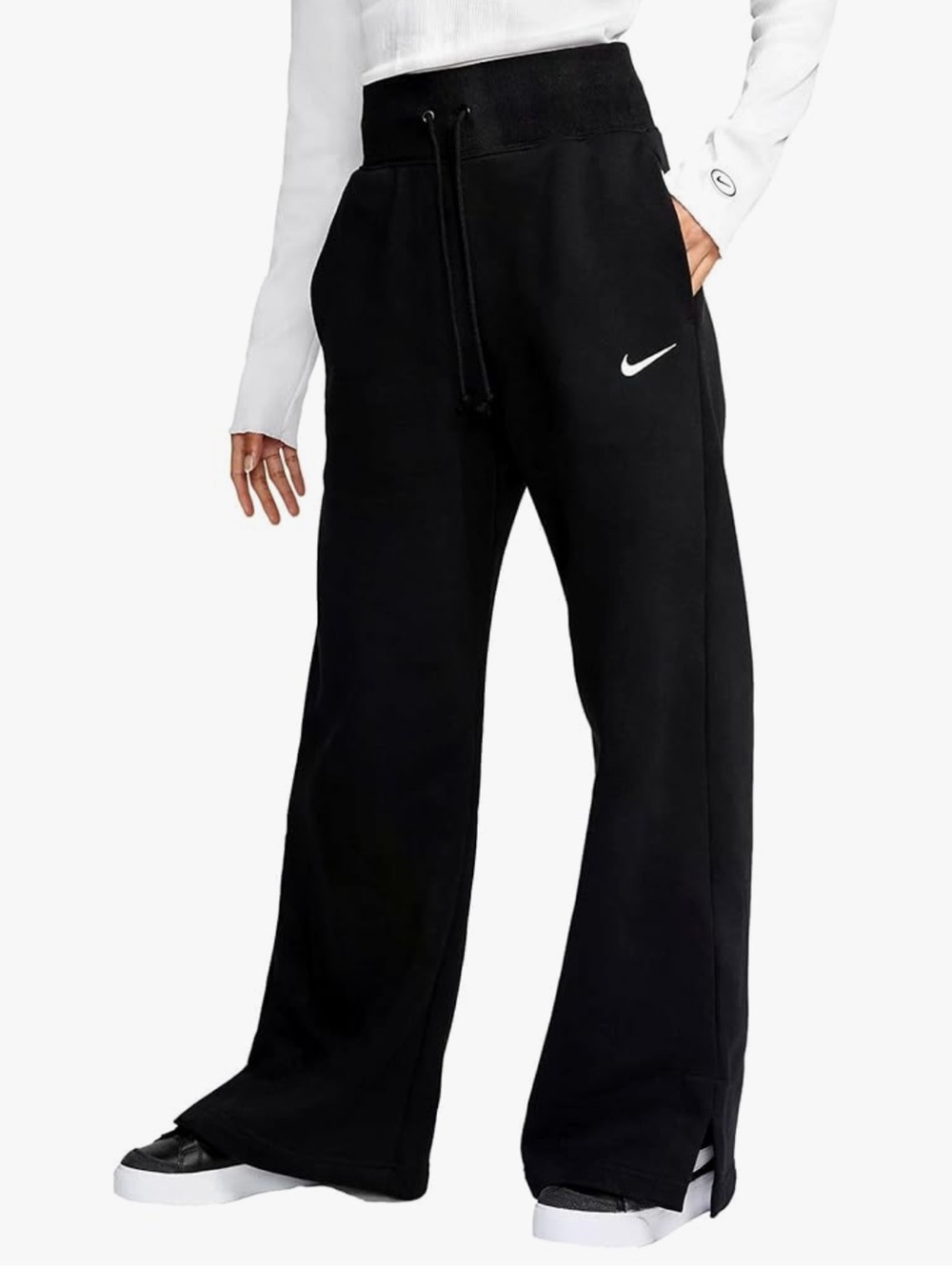Nike Sportswear Phoenix Fleece Women’s High-Waisted Wide-Leg Sweatpants Black